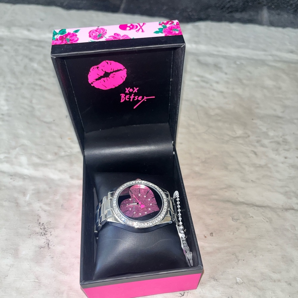NOT YET SOLD - Betsey Johnson Heart Watch